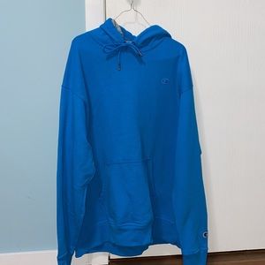 blue champion hoodie